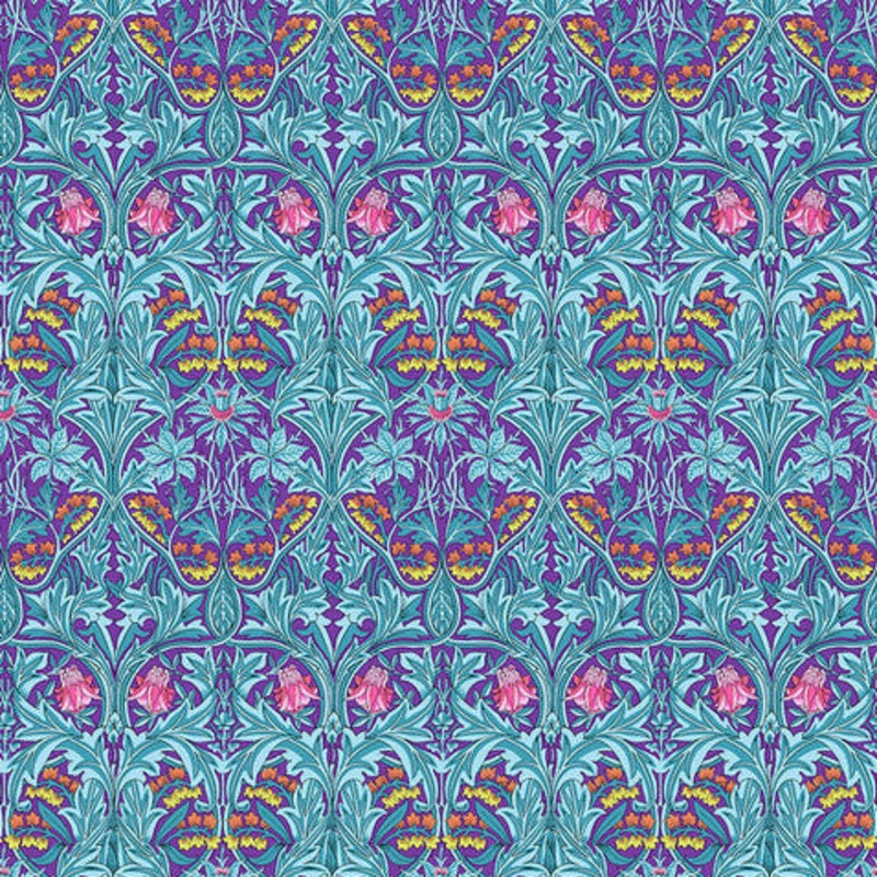 Kaffe x Morris & Co. - Bluebell - Purple