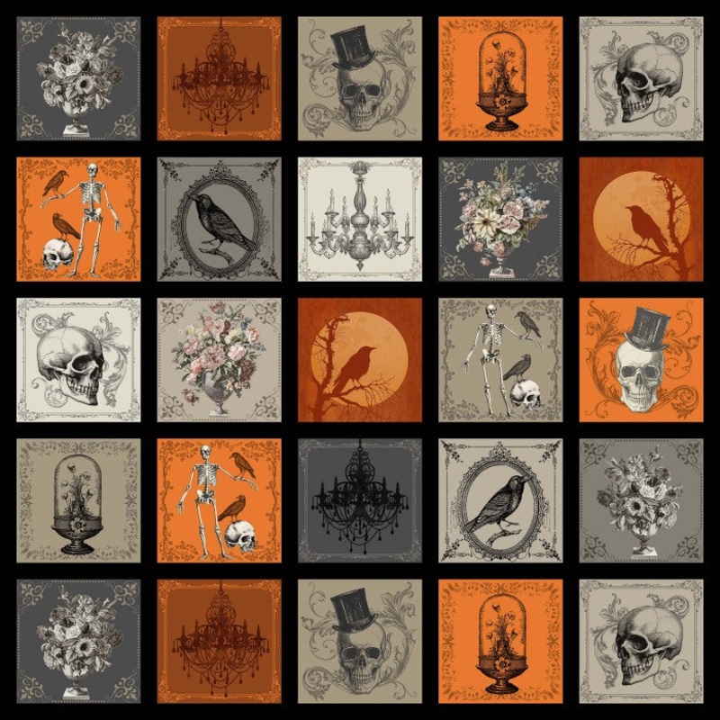 Boo-tiful - Mysterious Mansion 36 Panel - Black