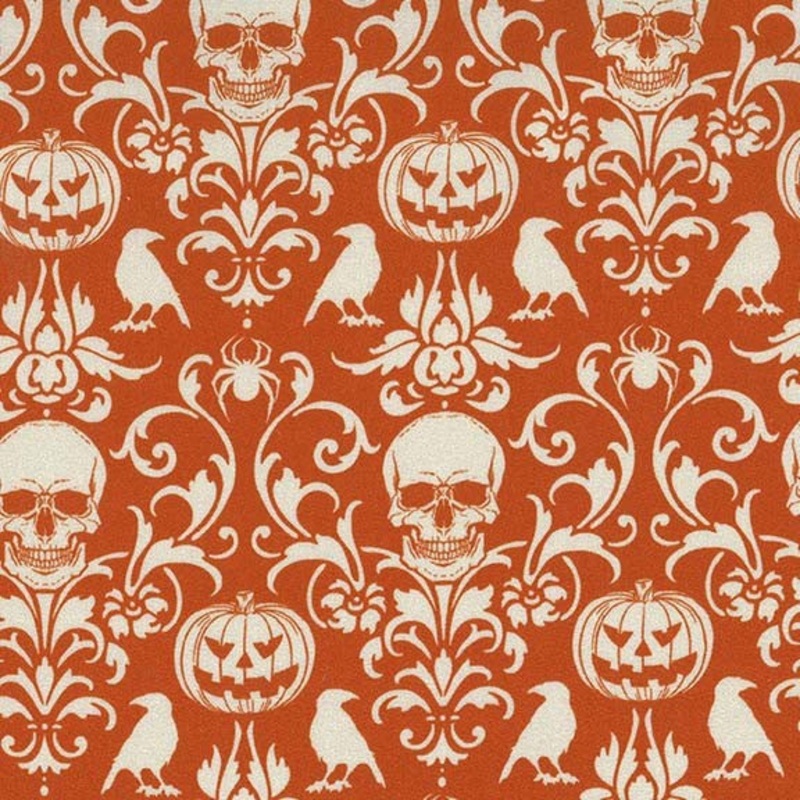Boo-tiful - Spooky Damask - Orange