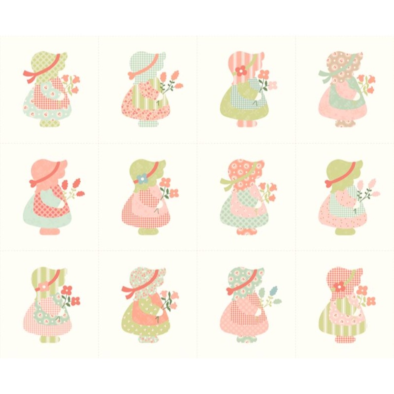 Sunbonnet - 36 Panel - Porcelain