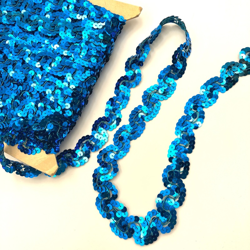Blue | Sequin Trim 1