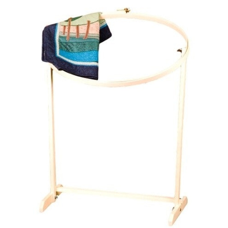 Oval Hardwood Quilting/Needlework Hoop With Stand 16 X 27