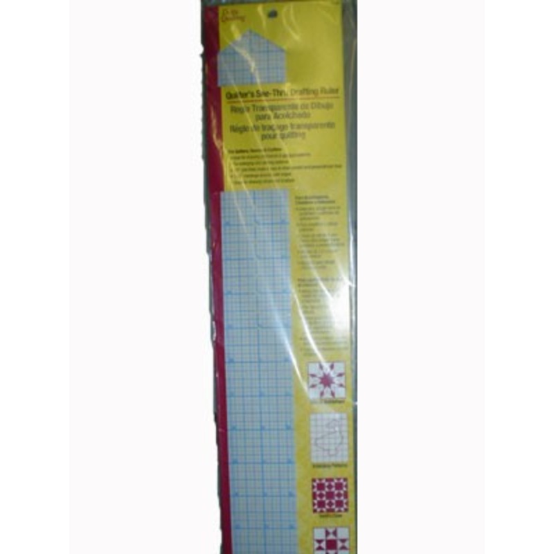 Quilters See-Thru Drafting Ruler With Grid Lines 2X18 (Old Item#: 3300Q)