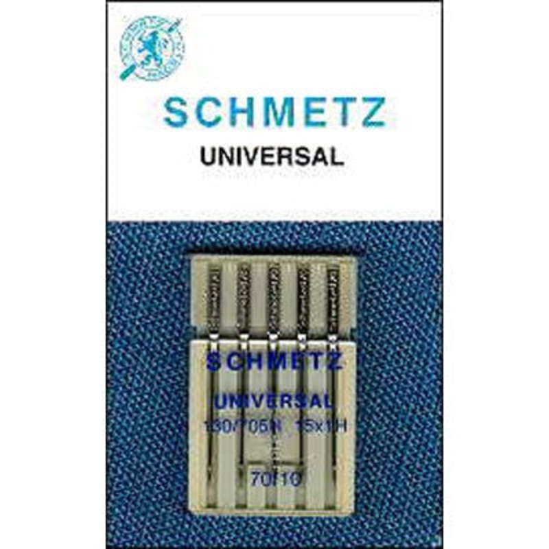 Schmetz Universal Needles, 5 Count, Assorted Sizes (70 x 2pc. / 80 x 2pc. / 90 x 1pc.)