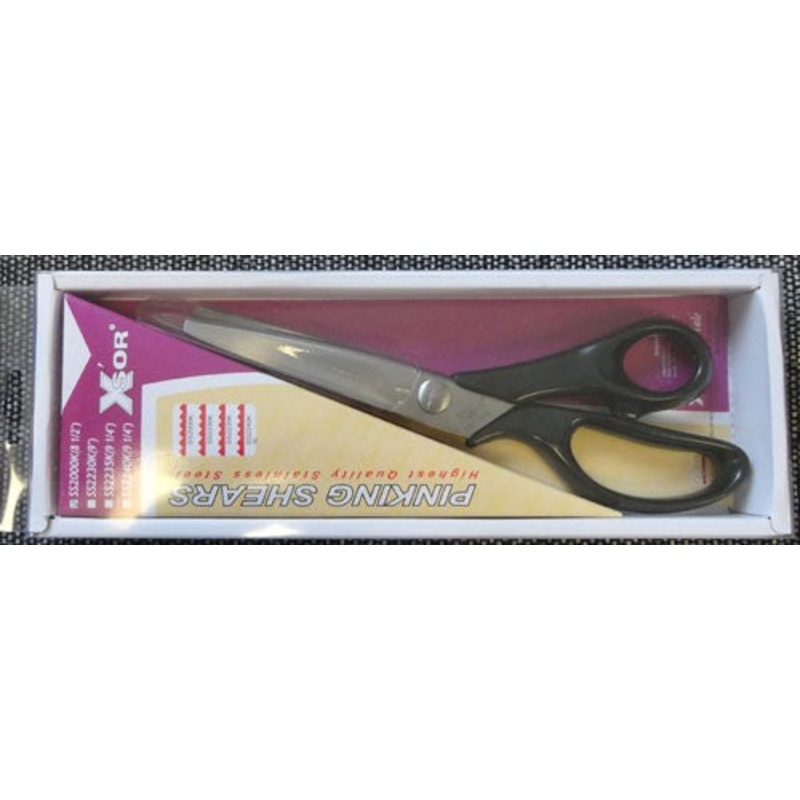 Sew Mate Pinking Shears/Scissors 8.5, High Quality Stainless Steel, Comfortable Plastic Handle