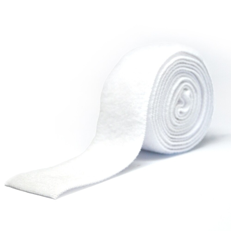 Sew-On Stretch VELCRObrand LOOP Side, White, 25mm x 36.6m (Roll)