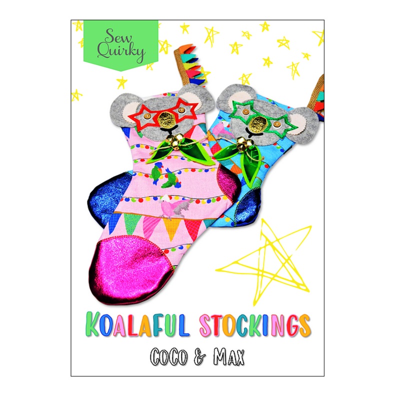 Koalaful Stockings Coco & Max Pattern by Sew Quirky CLEARANCE