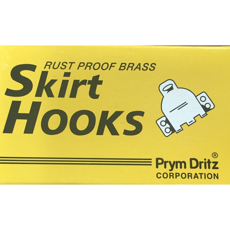 Skirt Hooks Black, 9.5mm x 144 Pieces