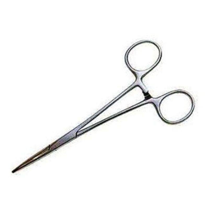 ToolTron 10 Hemostat Straight, Serrated/Gripper Teeth Tweezers