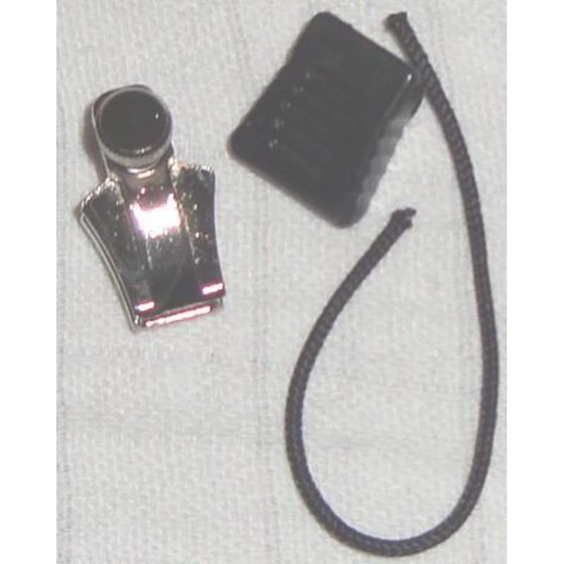 FIXnZIP (Fix And Zip) Large Nickel Slider With Pull Tab