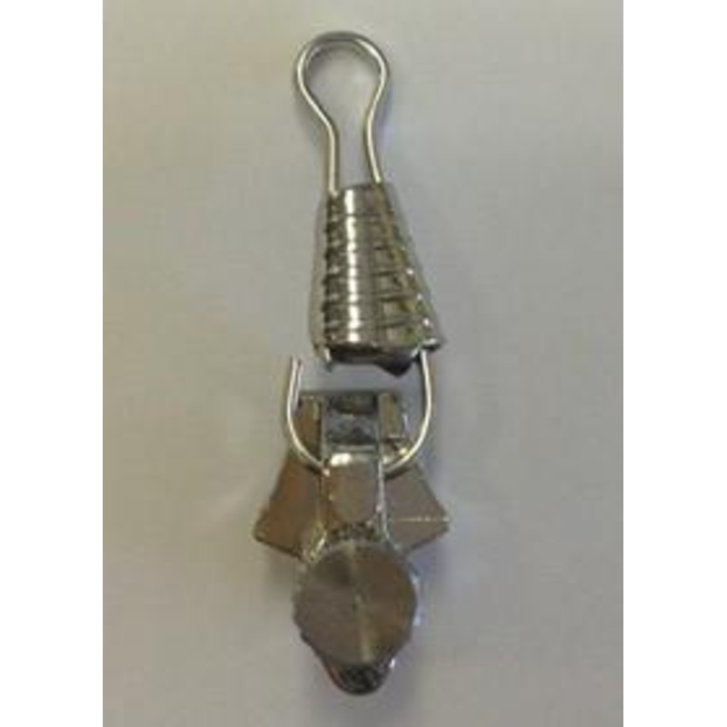 FIXnZIP (Fix And Zip) Small Nickel Slider With Pull Tab