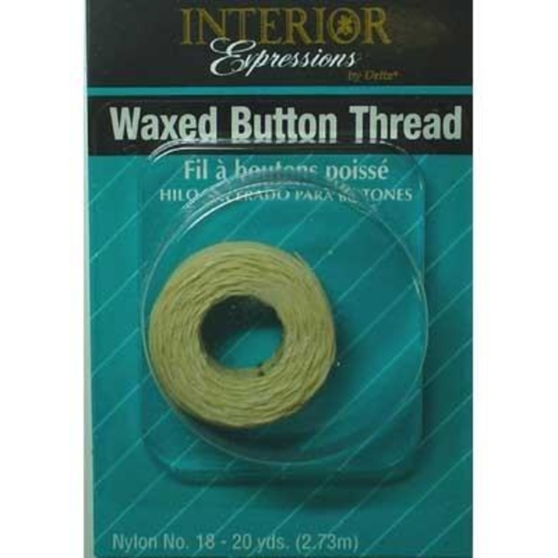 Waxed Button Thread, 18.29m, Nylon
