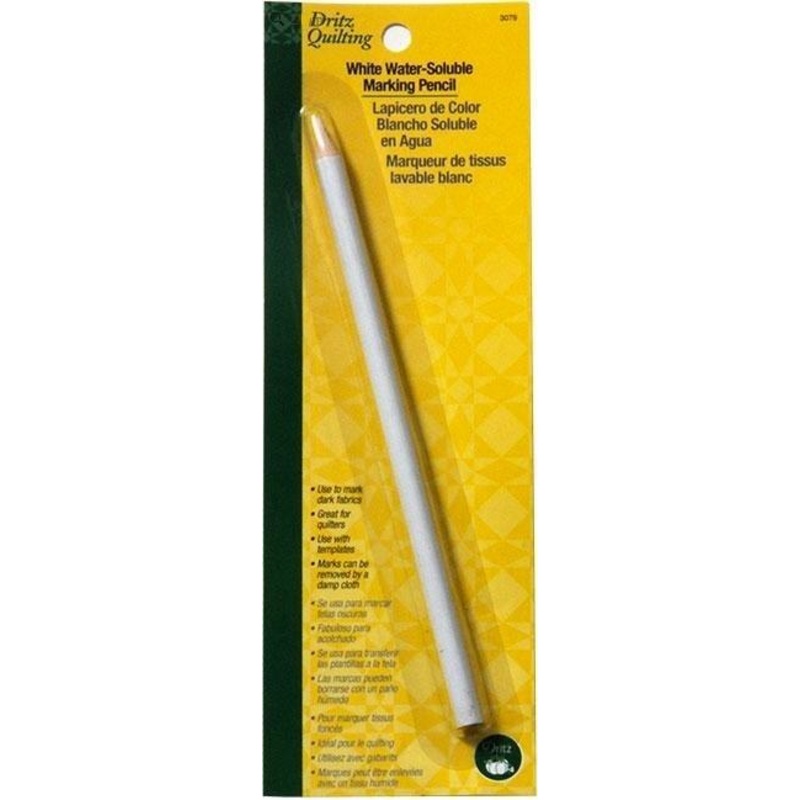 White Water-Soluble Marking Pencil,1 pencil per pack