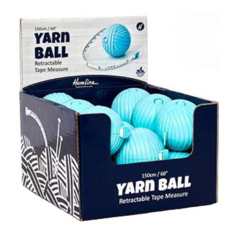 Yarn Ball Tape Measure, 15pc. Display