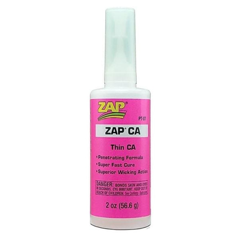 ZAP Cyanoacrylates (CA) Thin Viscosity Glue, 56.6g (2oz) CLEARANCE