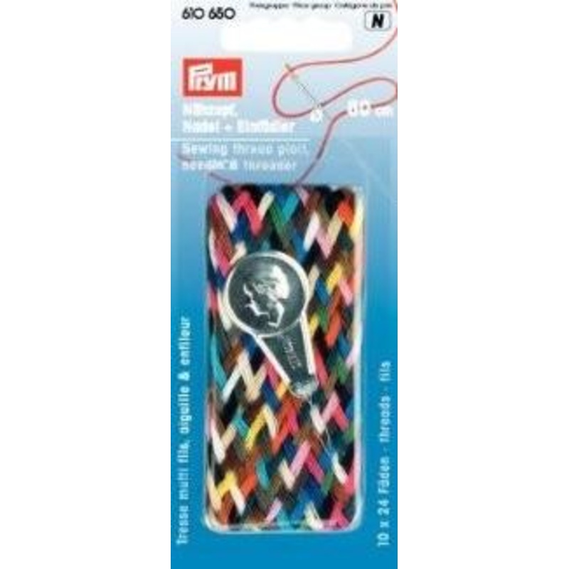 Thread Braid With Needle & Threader, 60cm, 100 Polyester
