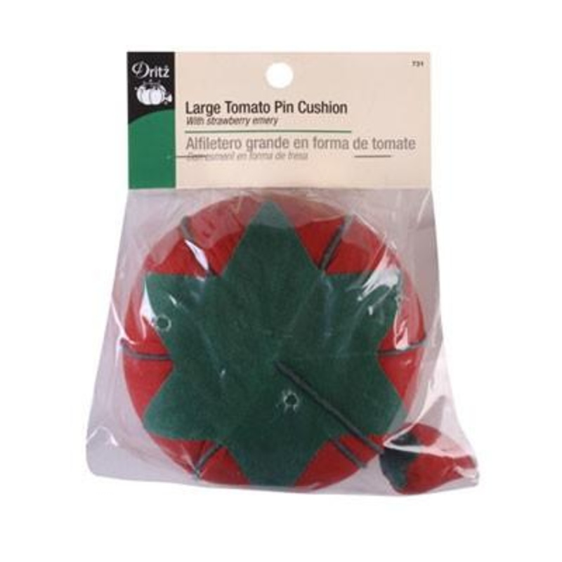 Tomato Pin Cushion, Large, With Strawberry Emery