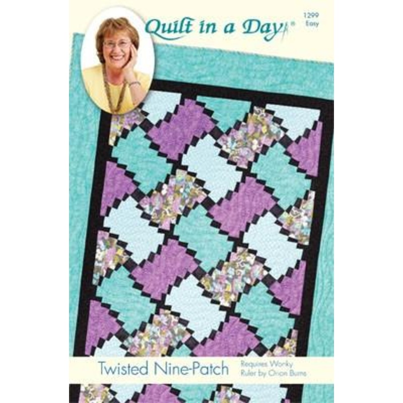Twisted Nine-Patch Quilt Pattern (Wonky Ruler Required - Item # 02040) CLEARANCE