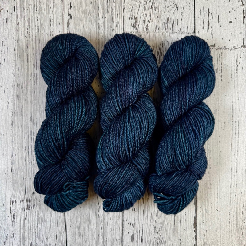 A Midnight Clear in DK Weight-Merino DK / Light Worsted & Nettle Soft DK