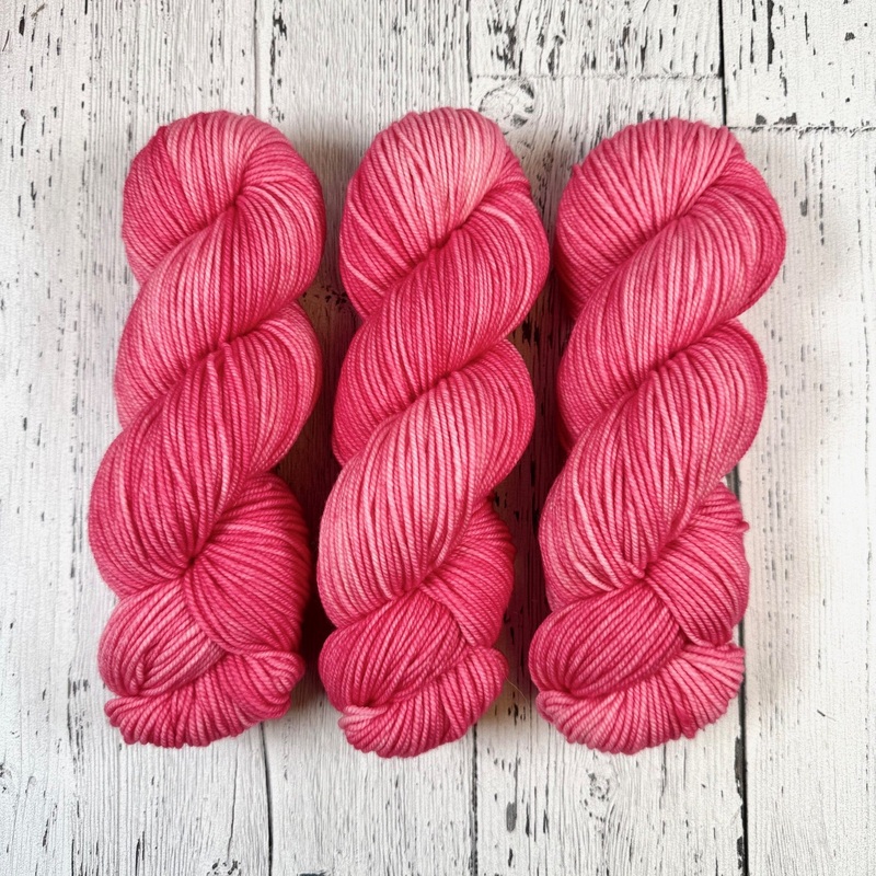 Cherry Blossom in DK Weight-Merino DK / Light Worsted & Nettle Soft DK