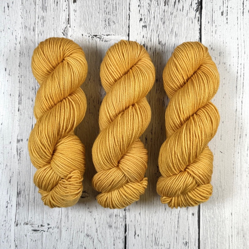 Gold Mine in DK Weight-Merino DK / Light Worsted & Nettle Soft DK