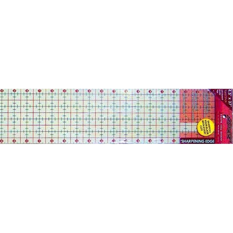 Sullivans Cutting Edge FROSTED Rulers, Non-Skid & Sharpens Your Blade, 4.5 x 37