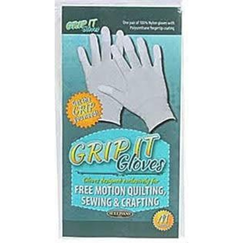 Sullivans Grip It Gloves for Free Motion Quilting, Sewing & Crafting, Size Medium