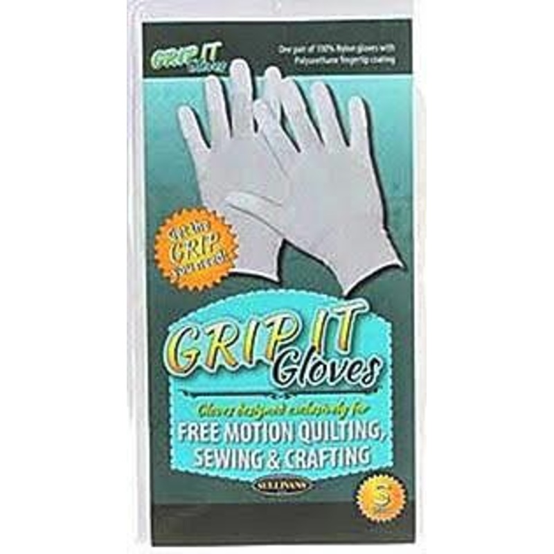Sullivans Grip It Gloves for Free Motion Quilting, Sewing & Crafting, Size Small