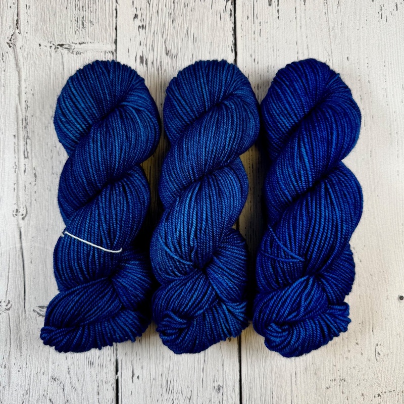 Lapis Lazuli in DK Weight-Merino DK / Light Worsted & Nettle Soft DK