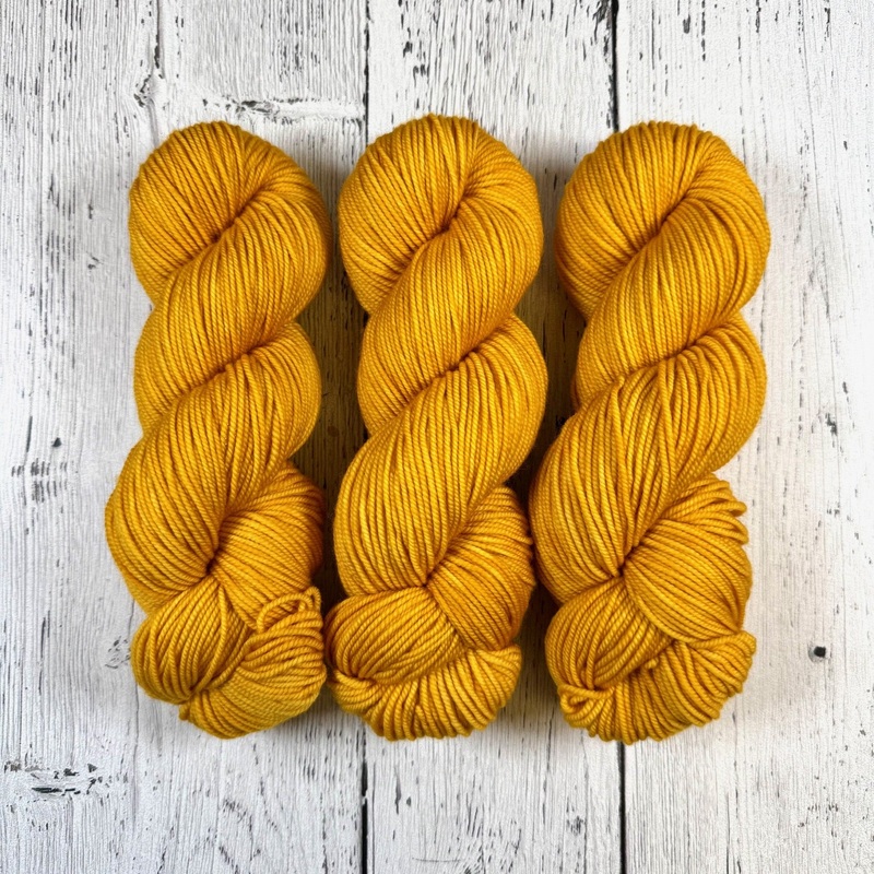 Marigold in DK Weight-Merino DK / Light Worsted & Nettle Soft DK