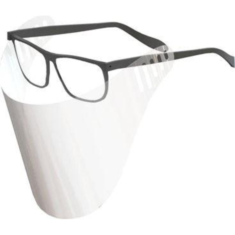 Shield-On Face Shield - A fog-free solution for people who wear glasses and/or hearing aids! CLEARANCE