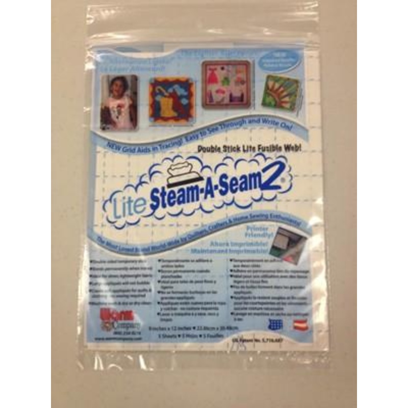 Steam-A-Seam 2 Lite, 9 X 12 (5 Sheets)