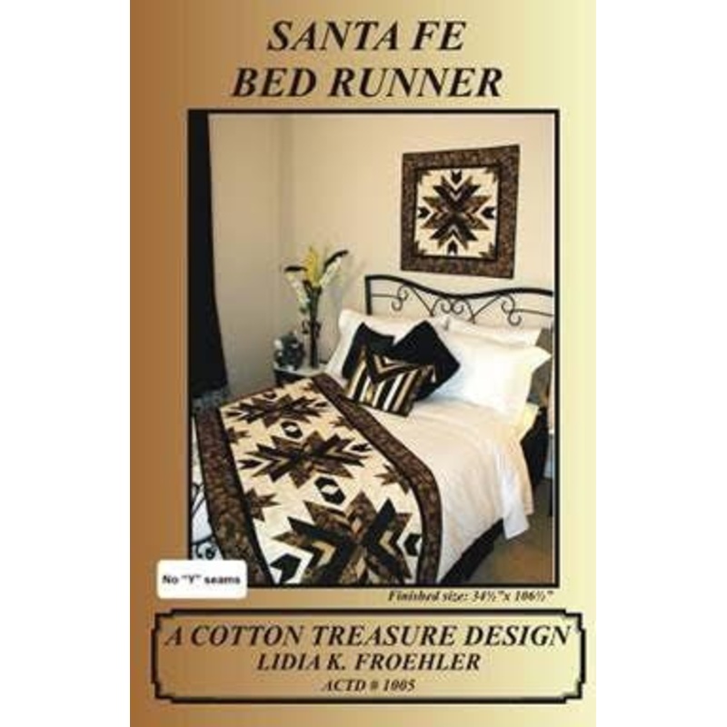 Santa Fe Stars Bed Runner Pattern by Lidia K. Froehler of A Cotton Treasure Design CLEARANCE