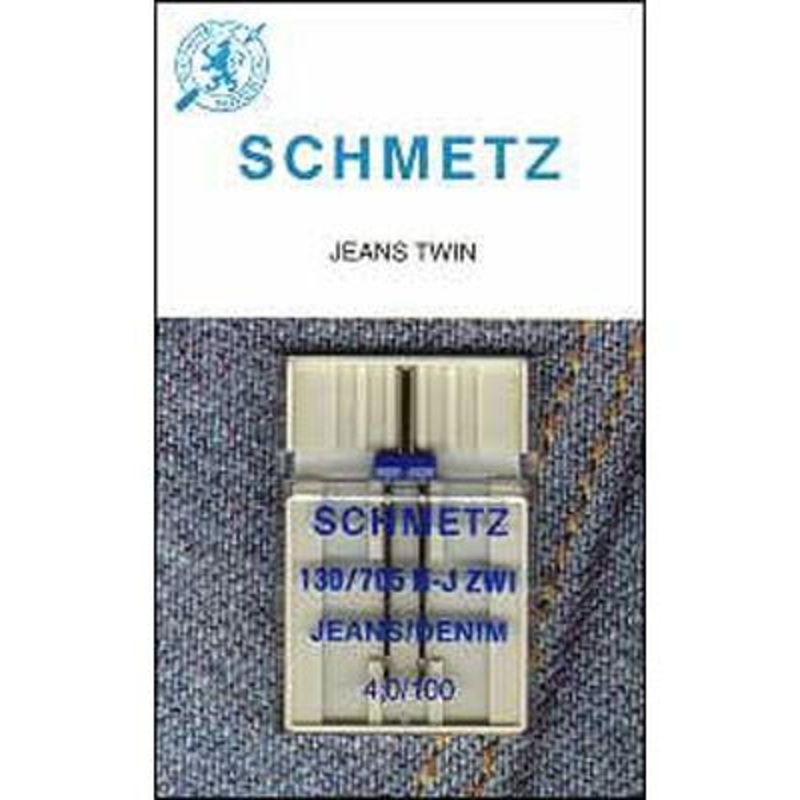 Schmetz Denim/Jeans Twin Needle, 1 count, size 4/100