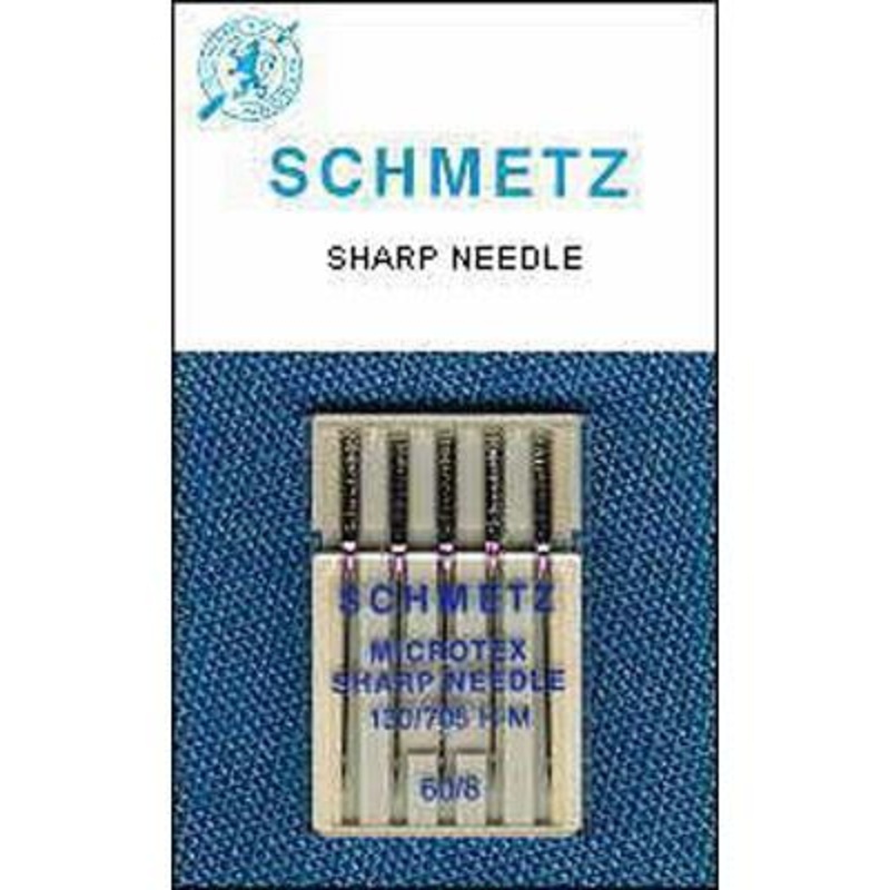 Schmetz Microtex Needles, 5 count, assorted size 60,70,80