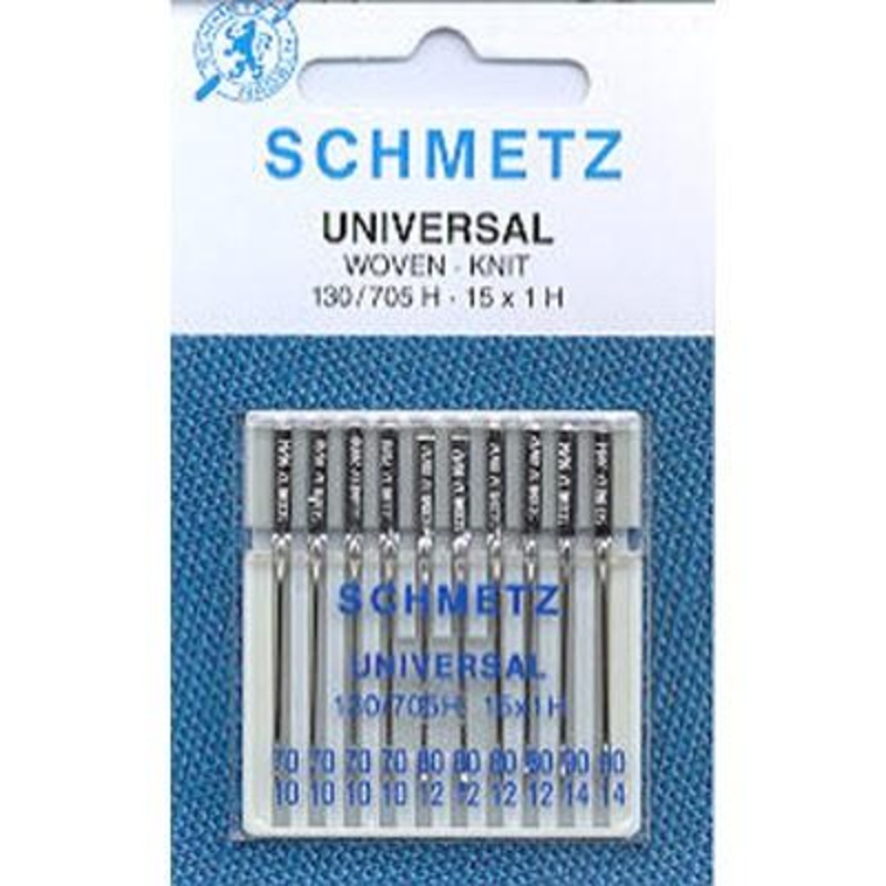 Schmetz Universal Needles, 10 count, assorted size 70,80,90