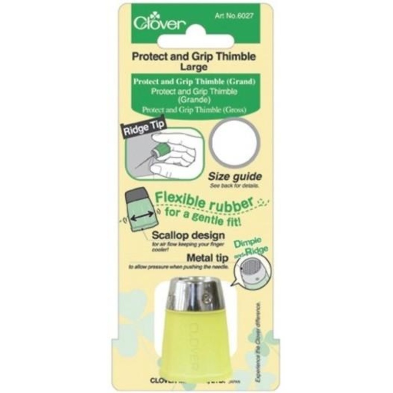 Clover Protect And Grip Thimble, Large