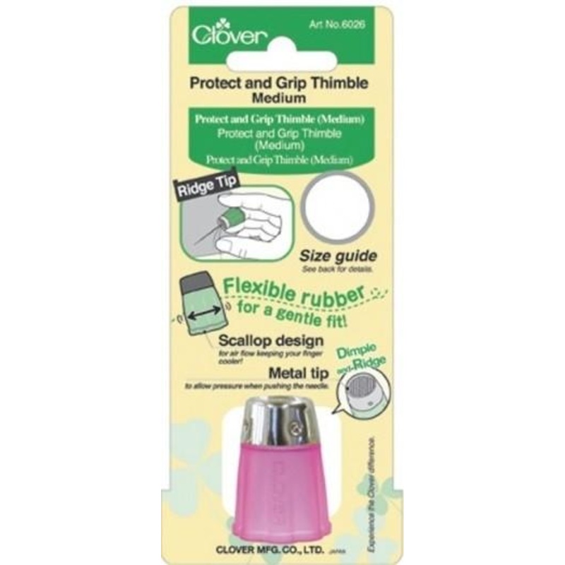 Clover Protect And Grip Thimble, Medium
