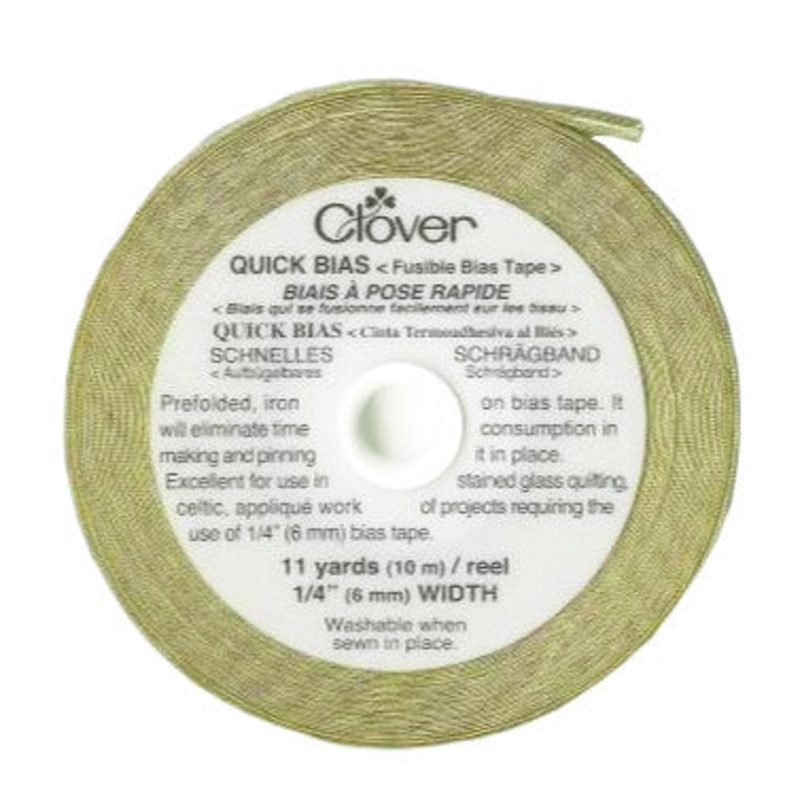 Clover Quick Bias Tape, Gold, 1/4 x 10 Meters