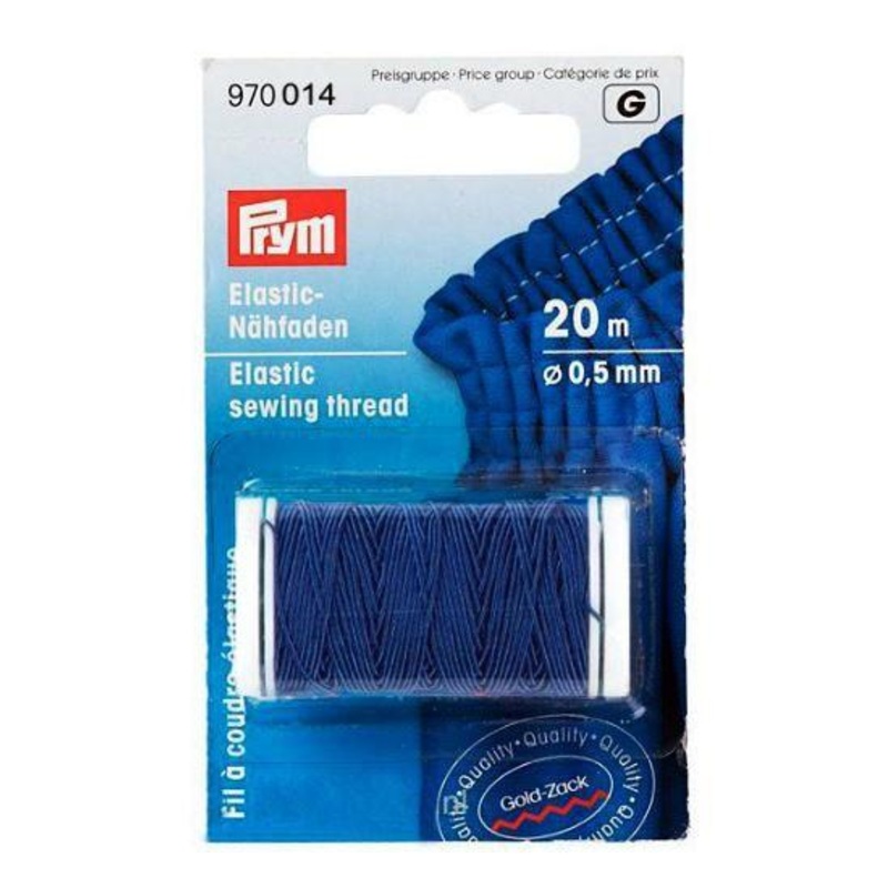 Prym Elastic Thread in Navy 20M x 0.5mm
