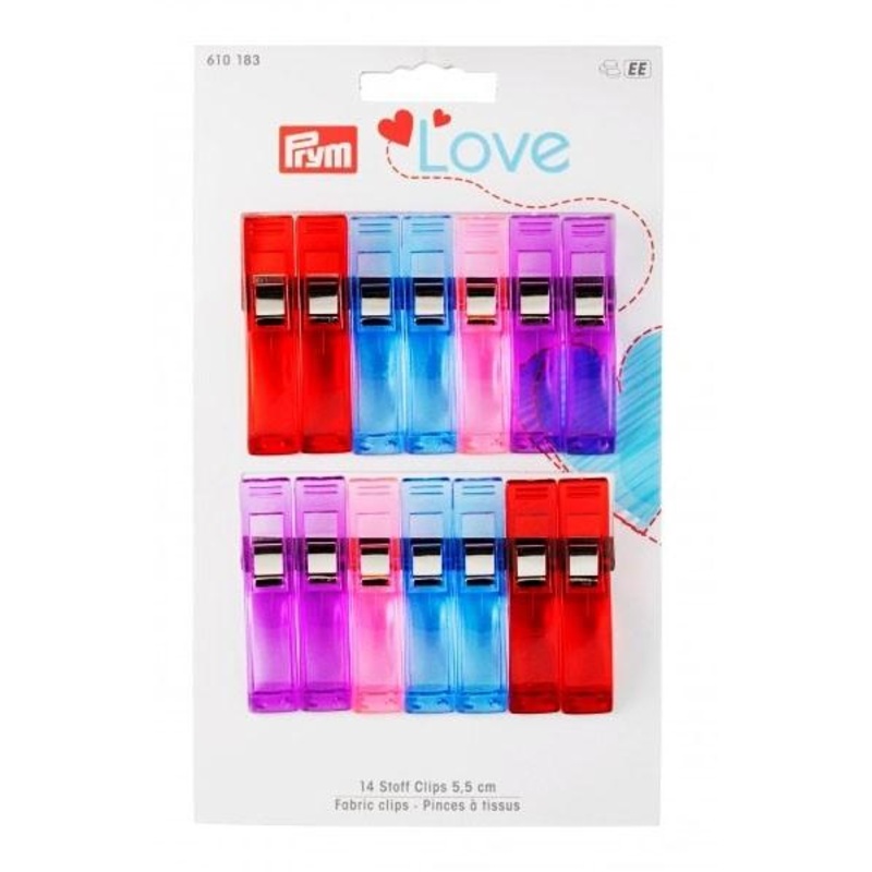 Prym Love Fabric Clips, 5.5cm (Old sku 610183)