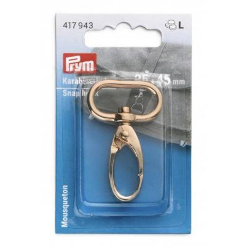 Prym Snap Hook in New Gold, 1pc. (25mm x 45mm)