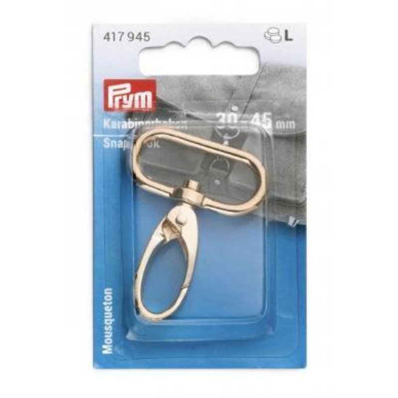 Prym Snap Hook in New Gold, 1pc. (30mm x 45mm)