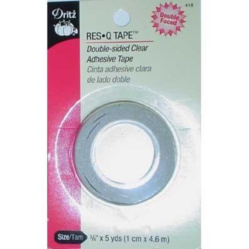 Res-Q Tape, 3/8 X 5Yards (1CMx4.6M), Double-Sided Clearadhesive Tape