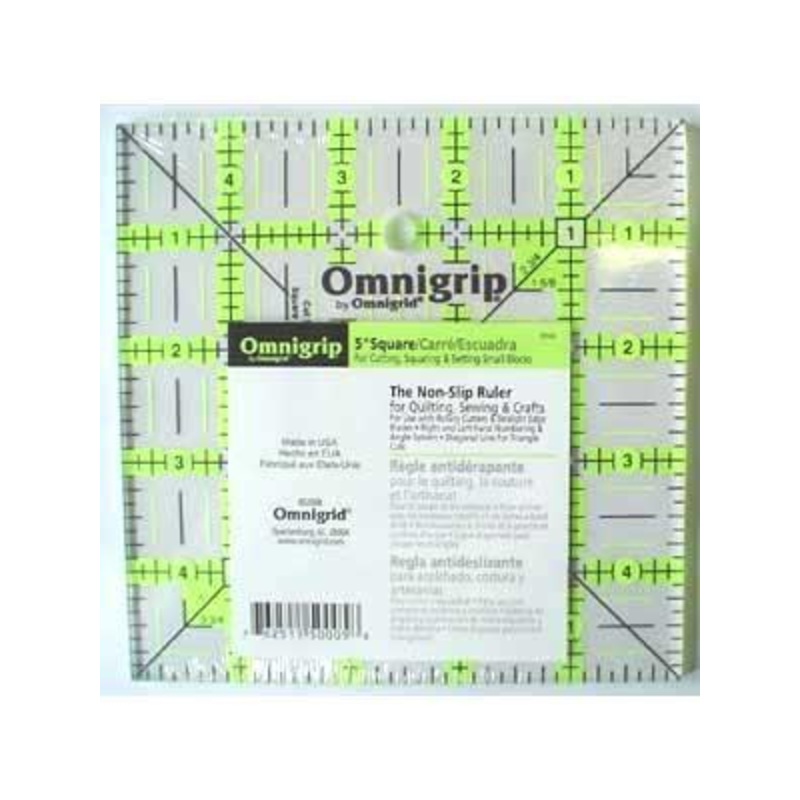 Omnigrip 5 x 5 Non-Slip Square Ruler