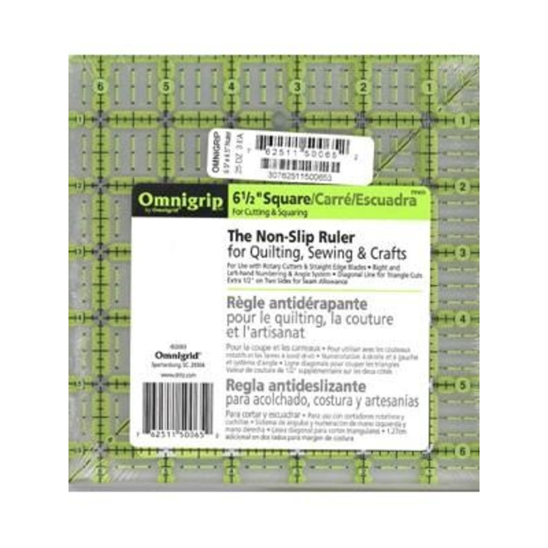 Omnigrip 6.5 x 6.5 Non-slip Square Ruler