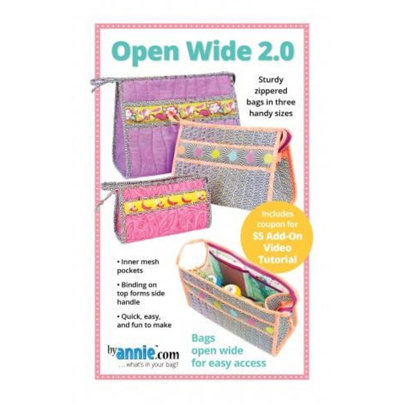 Open Wide 2.0 Bag Pattern (ByAnnie.com)