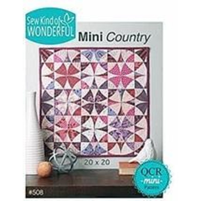 Mini Country Quilt Pattern using the QCR Mini Ruler (item: SKW098)