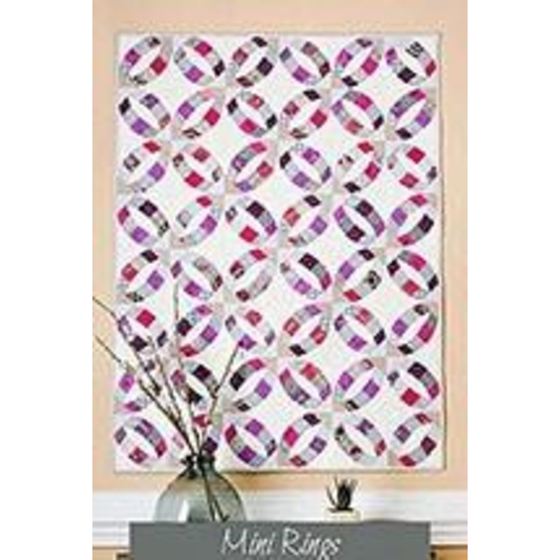 Mini Rings Quilt Pattern using the QCR Mini Ruler (item: SKW098)