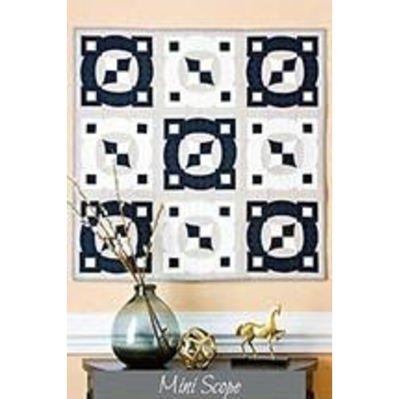 Mini Scope Quilt Pattern using the QCR Mini Ruler (item: SKW098)